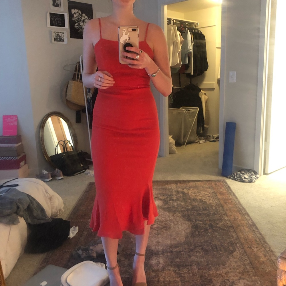 Reformation red dress